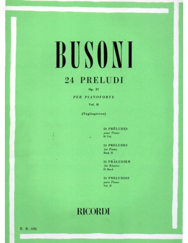 Busoni 24 Preludi Op. 37 Vol. 2°