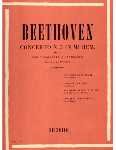 Beethoven Concerto Op. 73 N° 5 in Mib...