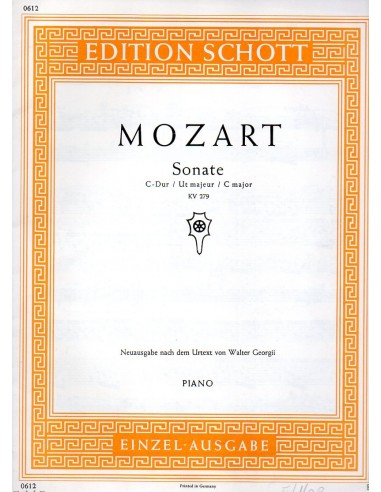 Mozart Sonata K 279 in Do Maggiore