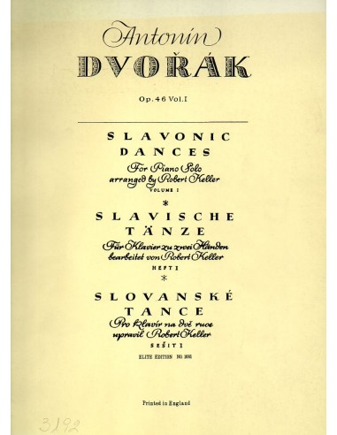 Dvorak Slavische Tanze Op. 46 Vol. 1°
