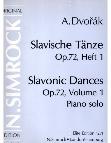 Dvorak Slavische Tanze Op. 72 Vol. 1°
