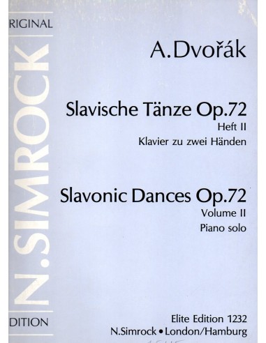 Dvorak Slavische Tanze Op. 72 Vol. 2°