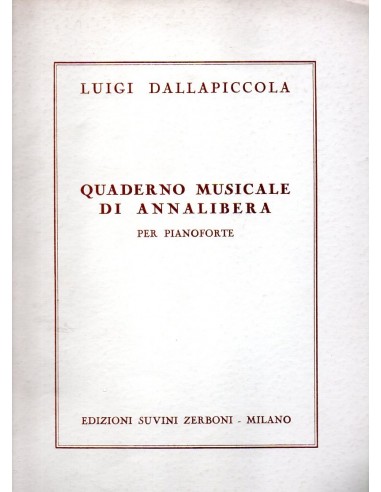 Dallapiccola Luigi Quaderno musicale...