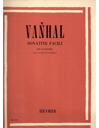 Vanhal Sonatine facili per pianoforte