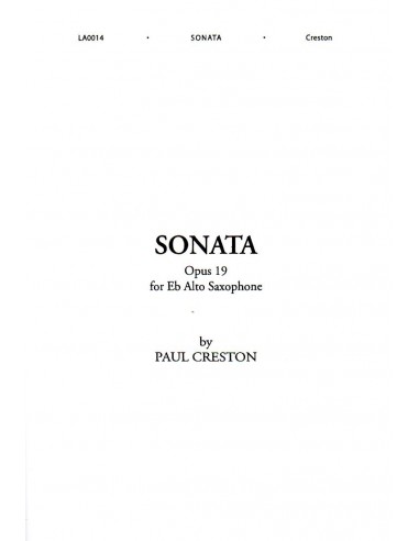 Creston Sonata Op. 19