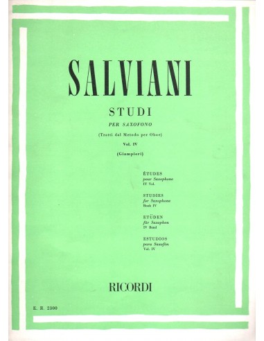 Salviani Studi vol. 4°