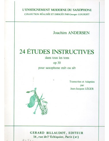 Andersen 24 Studi instructives op.30