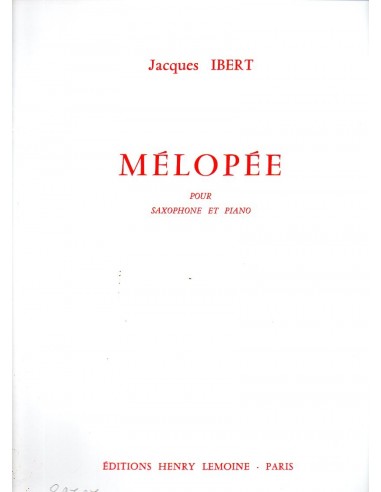 Ibert Melopee