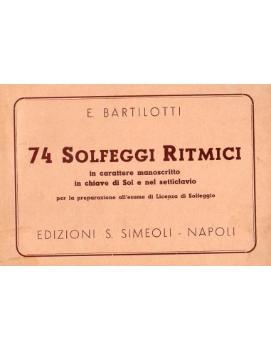 Bartilotti 74 Solfeggi ritmici