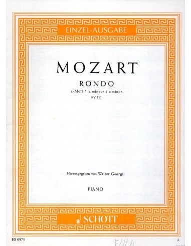 Mozart Rondò K 511 in La Minore...