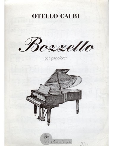 Otello Calbi Bozzetto per pianoforte