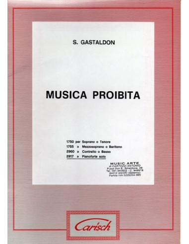 Gastaldon Musica proibita (Pianoforte)