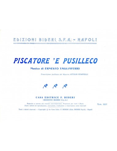 Piscatore e Pusilleco (Pianoforte...