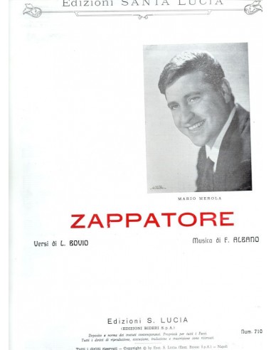Zappatore (Canto e Pianoforte)
