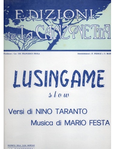 Lusingame (Canto e Pianoforte)