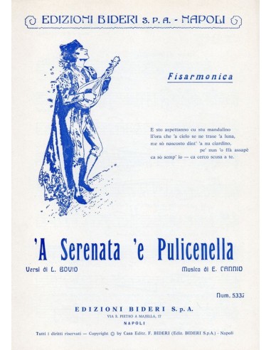 A serenata e Pulcinella (Linea melodica)
