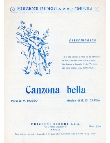 Canzona bella (Linea melodica e accordi)