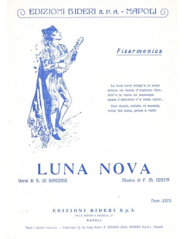 Luna nova (Linea melodica e accordi)