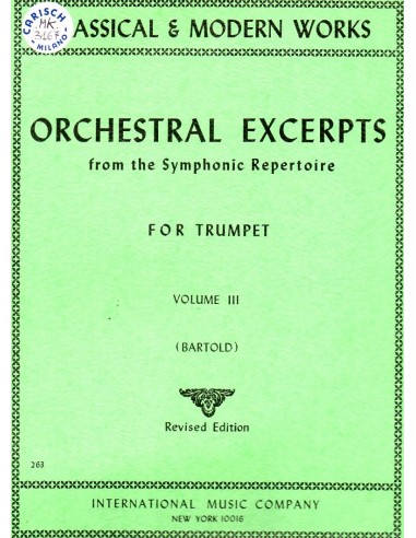 Orchestral Excerpts per Tromba Vol. 3°