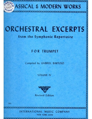 Orchestral Excerpts per Tromba Vol. 4°