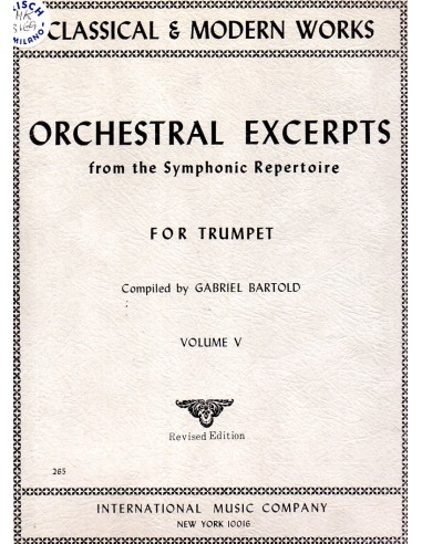 Orchestral Excerpts per Tromba Vol. 5°