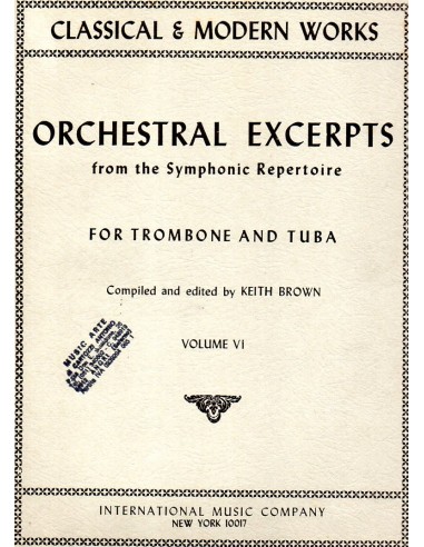 Orchestral Excerpts per trombone Vol. 6°