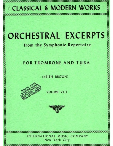 Orchestral Excerpts per trombone Vol. 8°