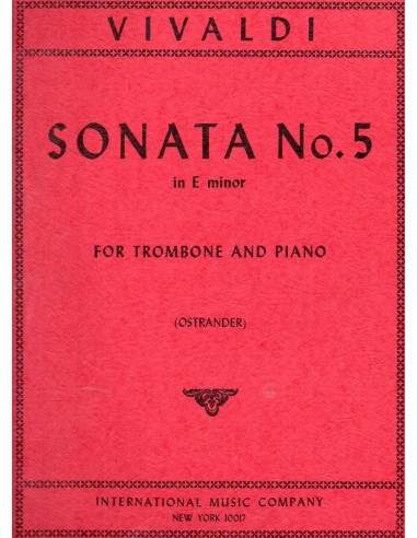 Vivaldi Sonata in Mi minore N° 5