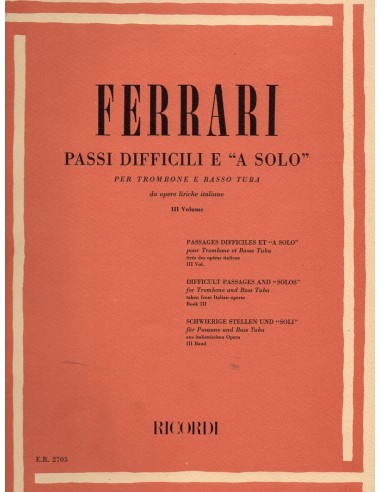 Ferrari Passi difficili e a solo Vol....