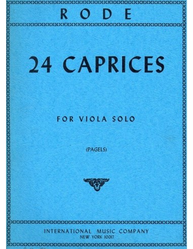Rode 24 Capricci per viola (Edizione...