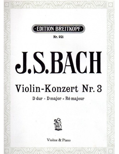 Bach Concerto in Re Maggiore N° 3