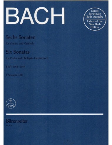 Bach 6 Sonate Vol. 1° da 1 a 3 BWV...