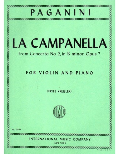 Paganini La campanella concerto op. 7...