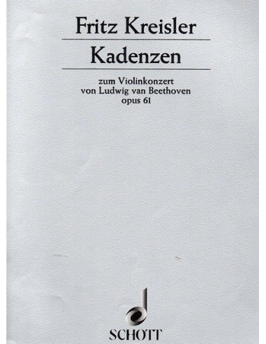 Kreisler Cadenze Op. 61 per violino
