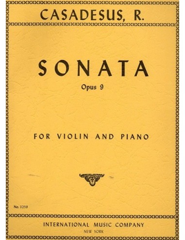 Casadesus Sonata Op. 9
