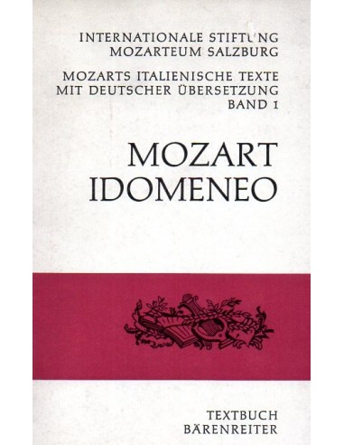 Mozart Idomeneo (Libretto Tascabile)