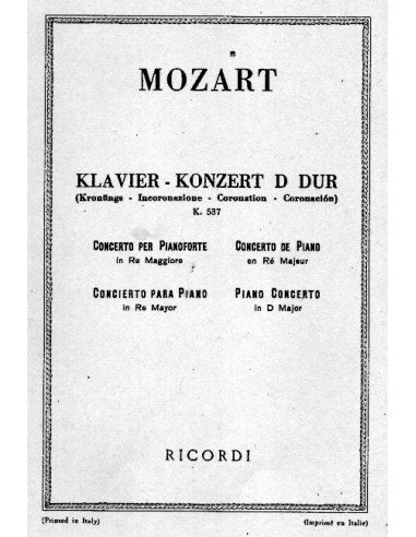 Mozart Concerto in RE Maggiore K 537...
