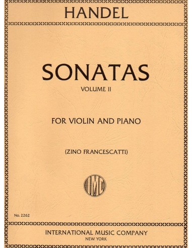 Handel Sonatas 06 sonate Vol.2°