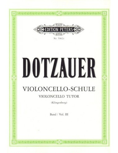Dotzauer Metodo per violoncello vol. 3°