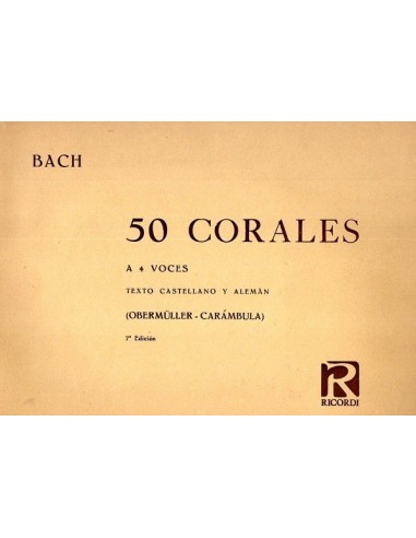 Bach 50 Corales a 4 voci