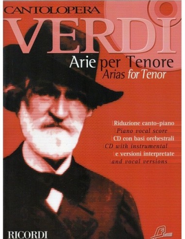 Verdi Arie per Tenore con CD per...