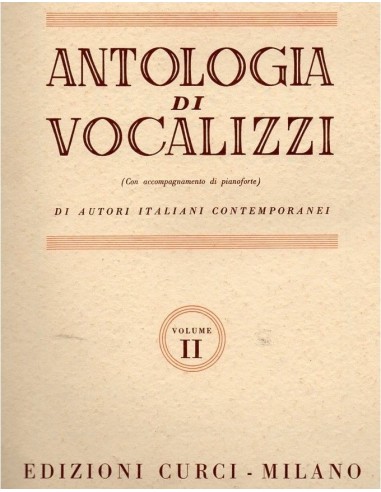 Antologia di Vocalizzi 2° Vol. di...