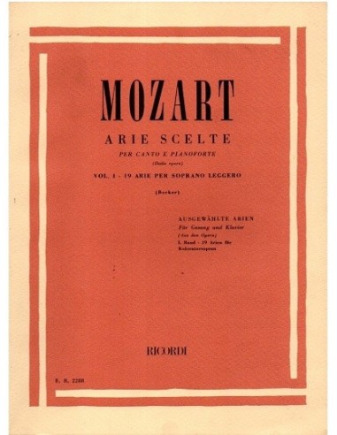 Mozart Arie scelte per Soprano...