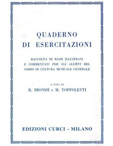 Dionisi/Toffoletti Quaderno di...