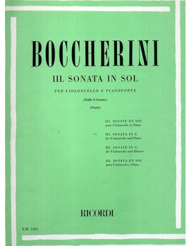 Boccherini Sonata N. 3 in Sol per...