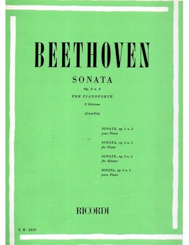 Beethoven Sonata op.2 N.2 per pianoforte