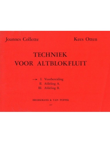 Collette Technieck voor Alt Blokfluit...