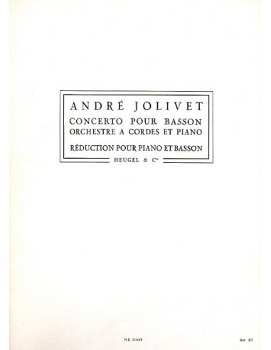 Jolivet Andrè Concerto per Fagotto e...