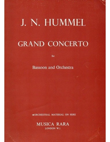 Hummel Gran Concerto per Fagotto e...