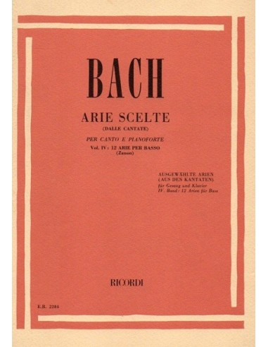 Bach Arie Scelte Vol. IV per Canto e...